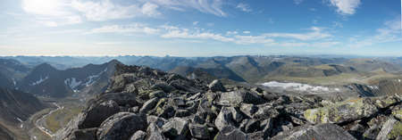 The concept of outdoor activities in the mountains. Minimalist mountain landscape. Atmospheric view....