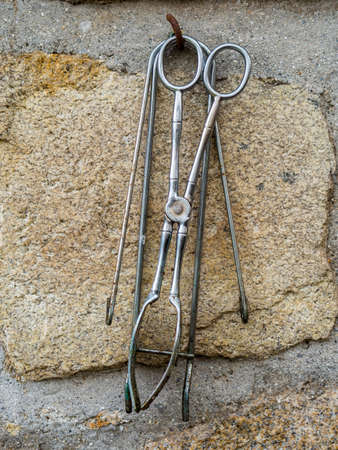 Used tools for grillingの写真素材