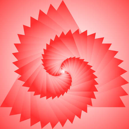 The red projection of the triangle on a red backgroundのイラスト素材
