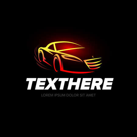 Car logotypes - car service and repair, vector set.のイラスト素材
