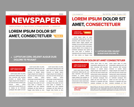 newspaper magazine pages, vector illustrationのイラスト素材