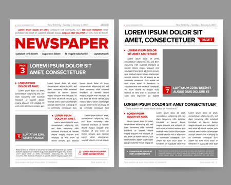 Newspaper magazine pages, vector illustrationのイラスト素材
