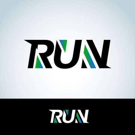 Run template. Sport template, sports, running and fitness vector design templateのイラスト素材