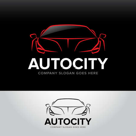 car service and repair, vector set. Car templates.のイラスト素材