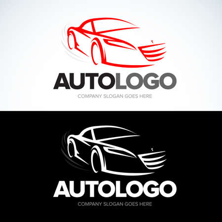 Auto logo, Auto cars logo, Car logo, Speed, automotive, auto services logo, Car care logoのイラスト素材