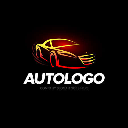 Auto logo, Auto cars logo, Car logo, Speed, automotive, auto services logo, Car care logoのイラスト素材