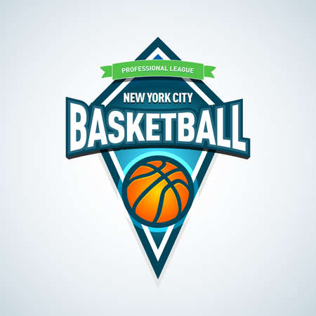 Basketball template, sport template. Basketball Themed T shirt template. Vector illustration.のイラスト素材
