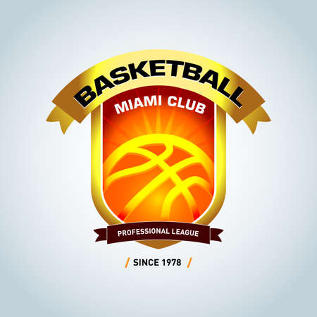 Basketball template, sport template. Basketball Themed T shirt template. Vector illustration.のイラスト素材