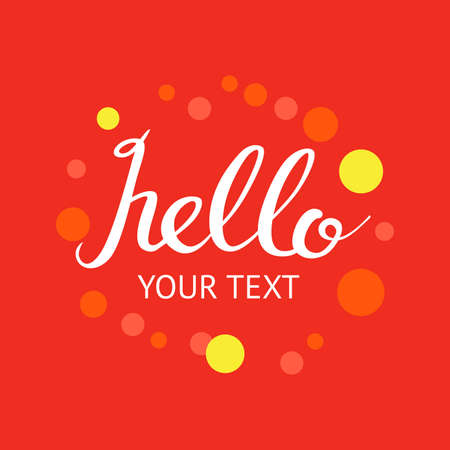 Happy Birthday Brush Script Style Hand lettering. Retro Vintage Custom Typographic Composition. Original Hand Crafted Design. Calligraphic Phrase. Original Drawn Vector Illustration.のイラスト素材
