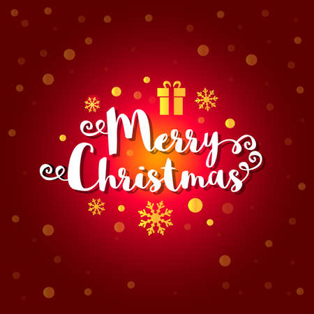 Merry christmas greeting card, illustrationのイラスト素材