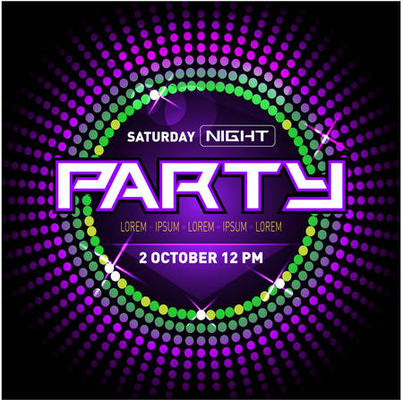 Poster design for throwing a partyのイラスト素材