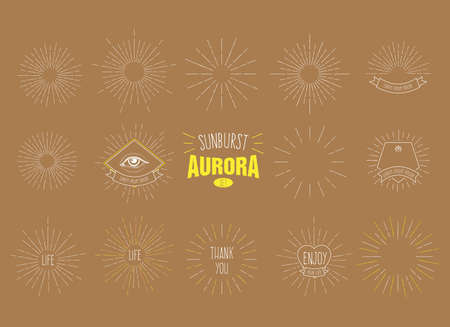 Sun burst star logo icons. Sun star, summer, nature, sky, summer. Sunshine sun logo. Sun icon. Sun logo. Nature sun star. Star vector icon logo. Star sun silhouette. Sun isolated vector logo, sun logoのイラスト素材