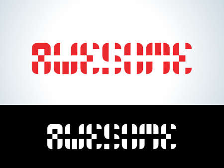 slogan awesome phrase graphic vector t-shirt print fashion letteringのイラスト素材