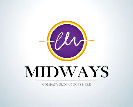 M logo can be applied to your company or organization.Simple Elegant Initial Letter Type M Logo Sign Symbol Icon. Isolated vector illustration.のイラスト素材