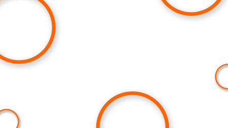 Abstract orange circles on a white background. Vector illustration. Eps 10の写真素材