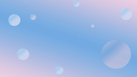 Abstract background with blue and pink circles. Vector illustration for your design.