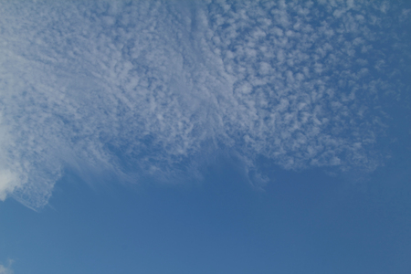 Cloud white lace on a blue background
