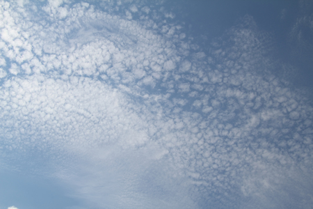 Rare cirrocumulus high cloudsの写真素材