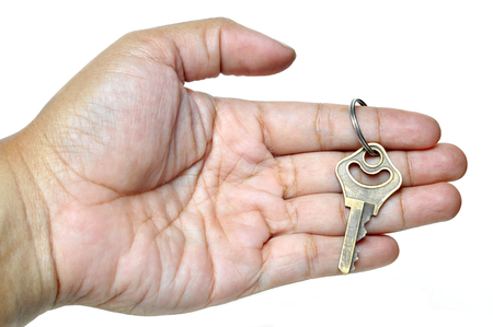 Key on handの写真素材
