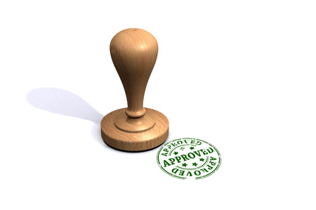 Approved Stampの写真素材