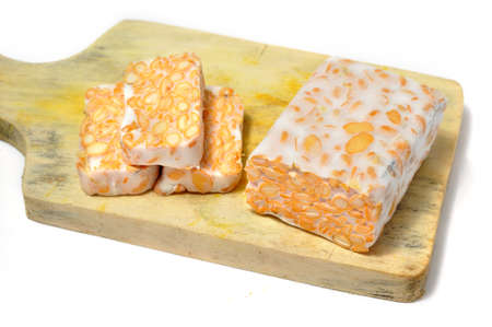 Tempeh - The traditional Indonesian food made from soybeans that have been fermented