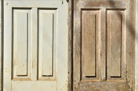 Old house door board texture pattern backgroundの写真素材