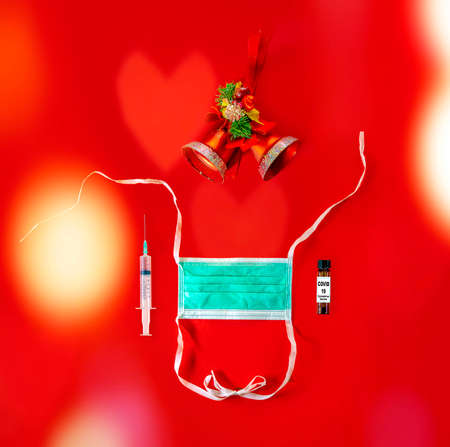 Christmas Covid coronavirus fundsの写真素材