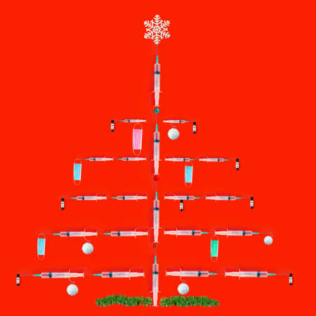 Christmas Covid coronavirus fundsの写真素材
