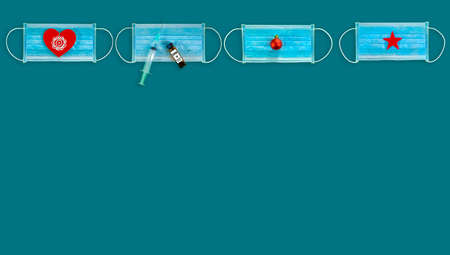 Christmas Covid coronavirus fundsの写真素材