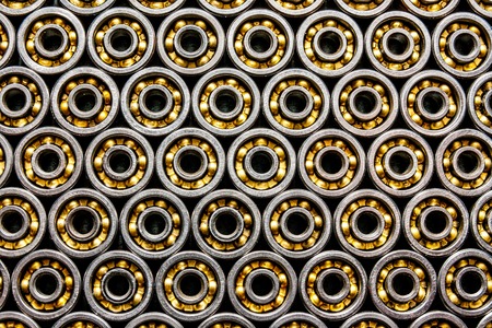 Ball bearing black backgroundの写真素材