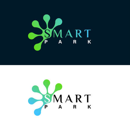 Modern Smart Park Logo Design. Education, and Learning Park Logo. Premium and luxury logo templateのイラスト素材