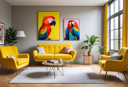 Modern living room interior designの素材