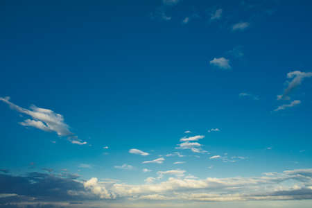 Cloudy spring blue sky in Porto San Giorgio