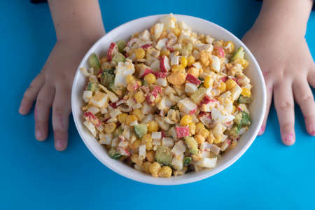 Fresh salad with different kinds of fruits and berries. Shallow dof.