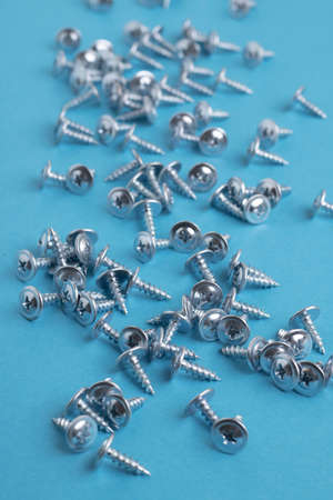 Screw background for interior design idea. Top viewの写真素材