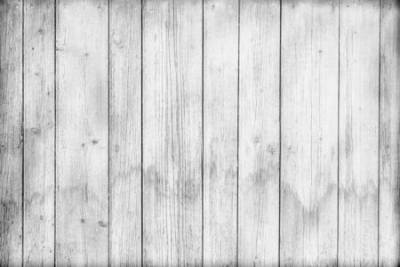 Background from old boards white color. Visible nails and stripsの写真素材