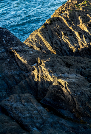 Rocks on the North Devon Coast. Ilfracombe. UKの写真素材