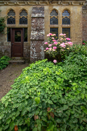 TIVERTON, UK, 13 July 2016: Details of an old English castle Knightshayes. Devon. UKのeditorial素材