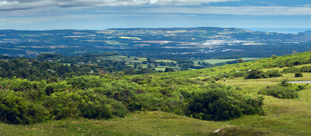 View from Haytor to the Devonian hills. Dartmoor National Park. Devon. Englandの写真素材