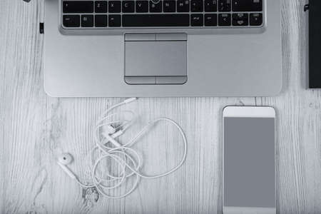 modern notebook computer isolated on table
