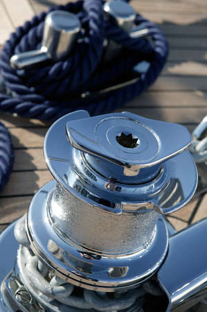 CAPSTAN WIHCH ON SHIPの写真素材