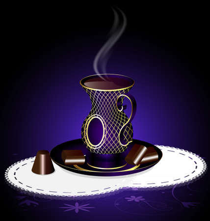 tea and chocolateのイラスト素材