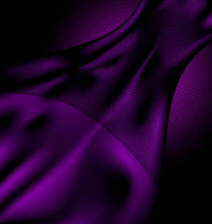 a dark purple silk and a black veilのイラスト素材