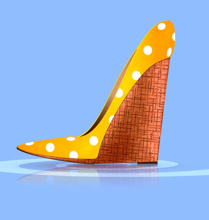 yellow shoeのイラスト素材