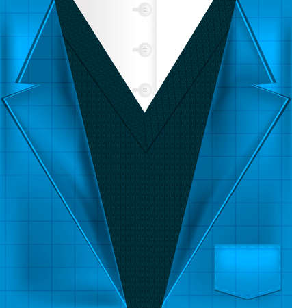 abstract background blue male costume with vestのイラスト素材
