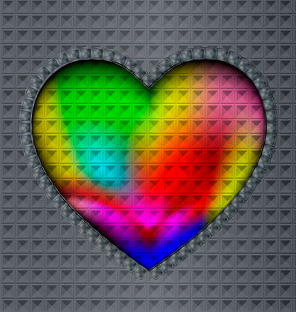 image of colored heartのイラスト素材