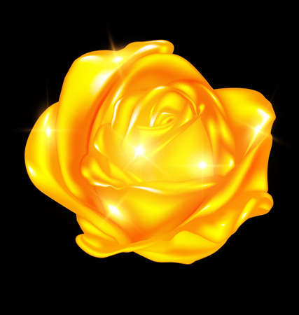 Abstract golden roseのイラスト素材