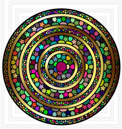 Abstract colored plateのイラスト素材