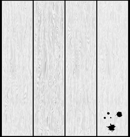 vector illustration black background white wooden texture planking with bloblsのイラスト素材
