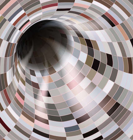 light colored vector illustration abstract dark open holeのイラスト素材